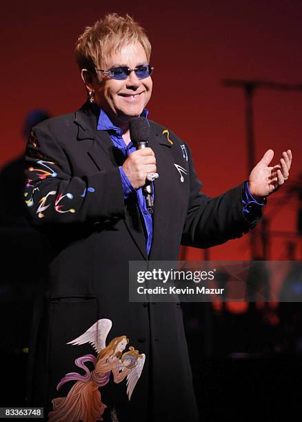 Exclusive* Sir Elton John performs during "Goodbye Yellow Brick Road" Elton John and friends perform to raise funds and awareness for Broadway...