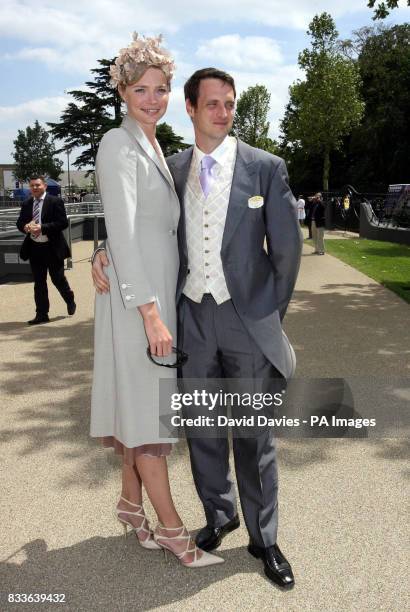 Model Jodie kidd and husband Aiden Butler at Royal Ascot for the second day of the races.