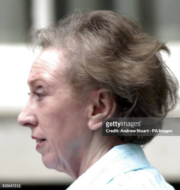 Foreign Secretary Margaret Beckett leaves Downing Street, London, after joining colleagues at a weekly cabinet meeting.