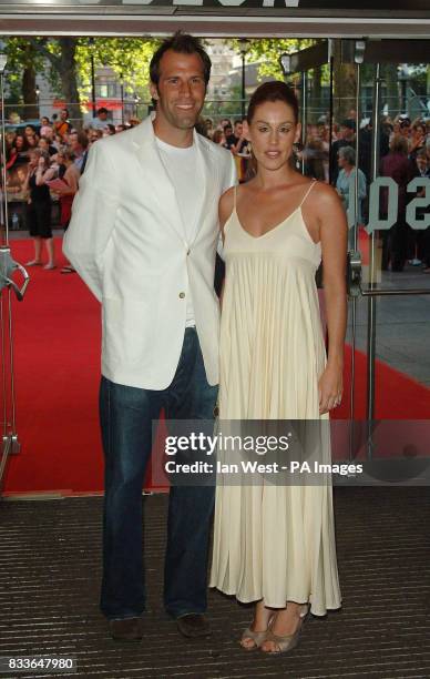 Greg and Lucy Rusedski arrive for the European Premiere of Pirates of the Caribbean: Dead Mans Chest, at the Odeon Cinema in Leicester Square,...