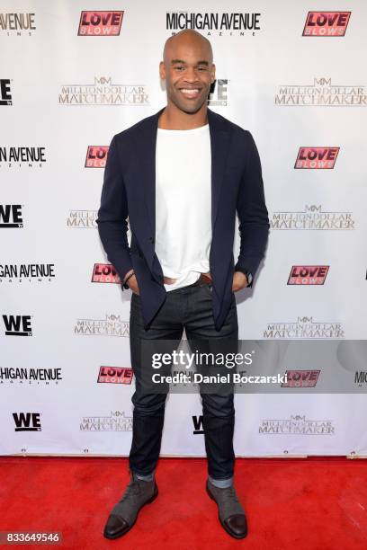 Anthony Battle attends WE tv's LOVE BLOWS Premiere Event at Flamingo Rum Club at Flamingo Rum Club on August 16, 2017 in Chicago, Illinois.