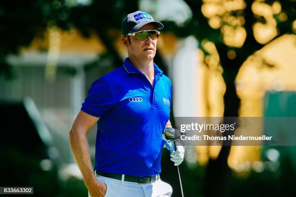 Mikko Ilonen of Finnland is seen of day one of the Saltire Energy Paul Lawrie Matchplay at Golf Resort Bad Griesbach on August 17, 2017 in Passau,...