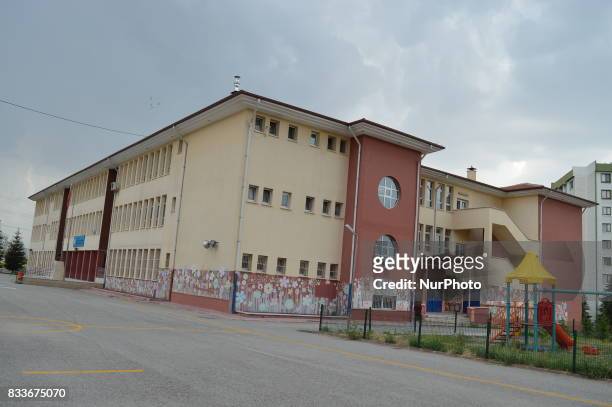 General view of a primary school can be seen during summer holiday in Ankara, Turkey on August 17, 2017. Turkey, along with Mexico, scored zero...