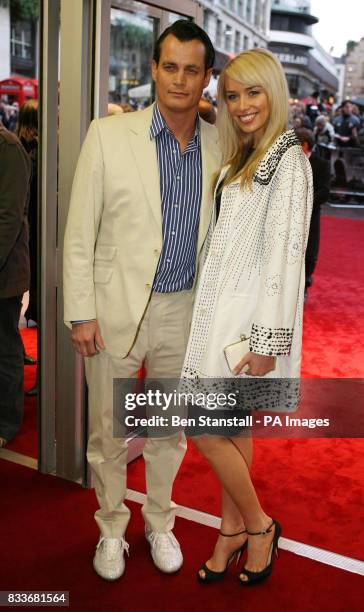 Matthew Mellon & partner Noelle Reno arrive for the UK film premiere of Shooter at the Odeon West End in central London.