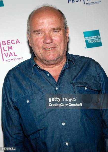 Fashion photographer Peter Lindbergh attends the 7th Annual Tribeca Film Festival "Everywhere at Once" Premiere at the AMC 19th Street Theatre on...