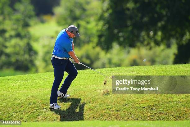 Mark Whelan of Castlewarden Golf & Country Club plays his second shot on the 2nd fairway during the Golfbreaks.com PGA Fourball Championship - Day 2...