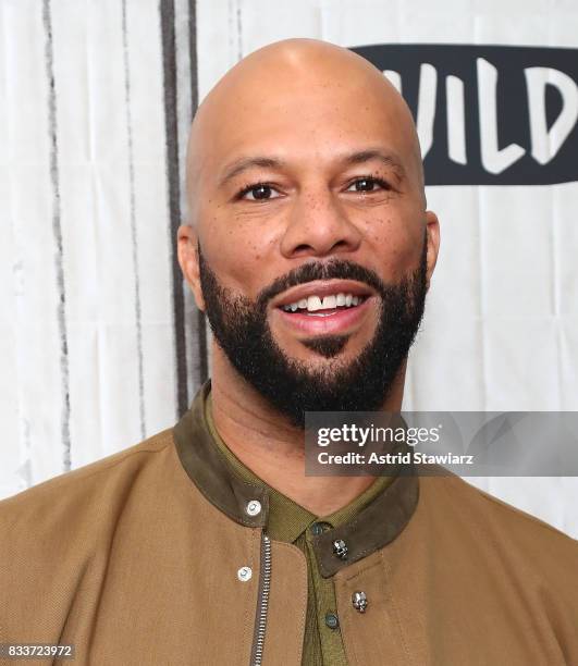 Rapper Common discusses the film "13th" at Build Studio on August 17, 2017 in New York City.