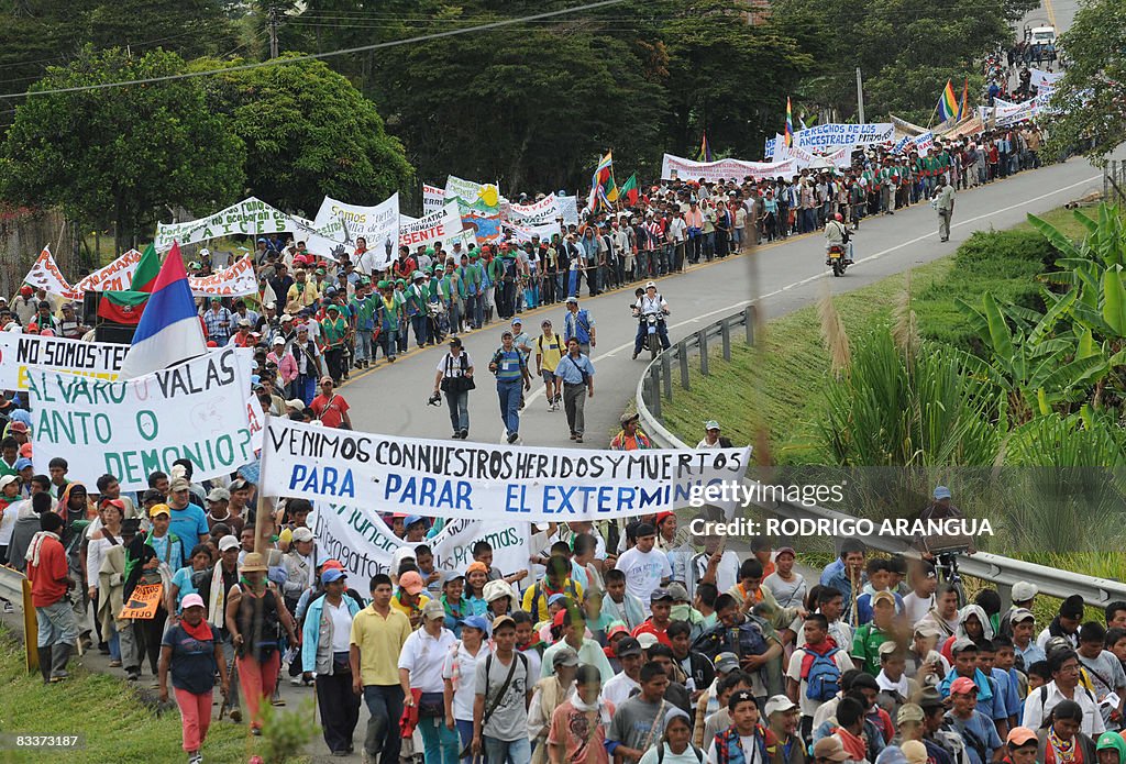 Colombian indigenous people from differe