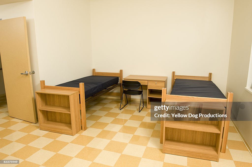 Big Empty Dorm Rooms Raising And Lowering Your Bed Facility Services