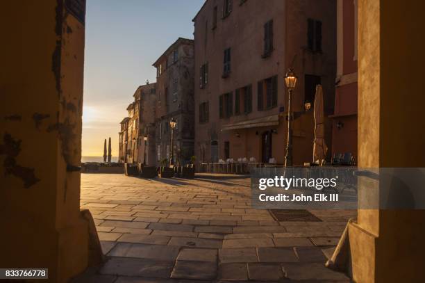 bastia citadel street scene - bastia stock pictures, royalty-free photos & images