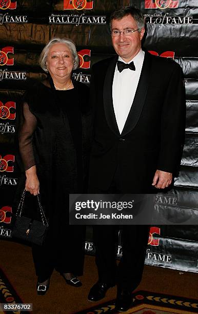 President and CEO, Time Warner Cable Glenn A. Britt and his wife attend the 18th Annual Broadcasting & Cable Hall of Fame Awards at the...