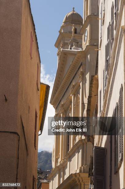 church of saint john the baptist in bastia - bastia stockfoto's en -beelden