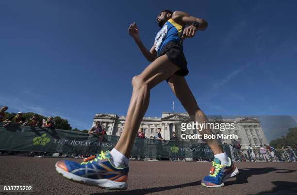 16th IAAF World Championships: Romania Florin Alin Stirbu in action during Men's 50K Walk at Olympic Stadium. London, England 8/12/2017 CREDIT: Bob...