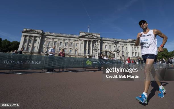 16th IAAF World Championships: France Yohann Diniz in action during Men's 50K Walk at Olympic Stadium. London, England 8/12/2017 CREDIT: Bob Martin