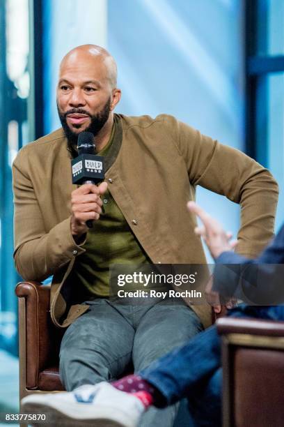 Common discusses "13th" with the Build Series at Build Studio on August 17, 2017 in New York City.