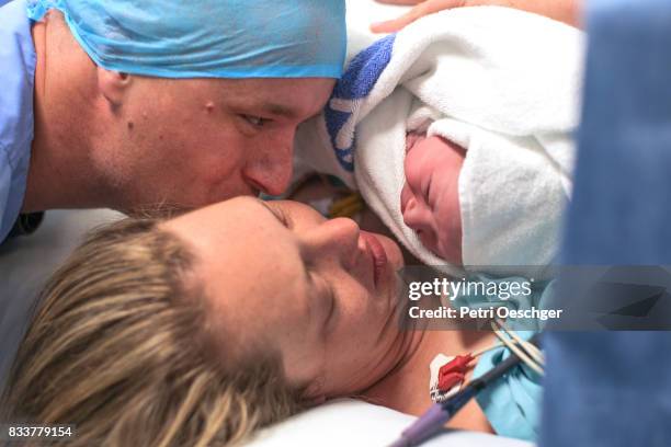 love at first sight. - caesarean section stock pictures, royalty-free photos & images