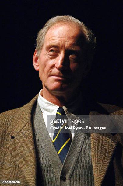 Charles Dance performs as CS Lewis during a photocall for Shadowlands at Wyndham's Theatre, London.