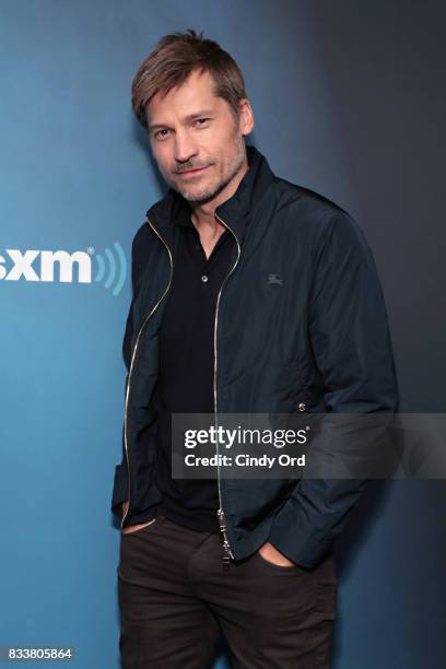 Actor Nikolaj Coster-Waldau visits the SiriusXM Studios on August 17, 2017 in New York City.