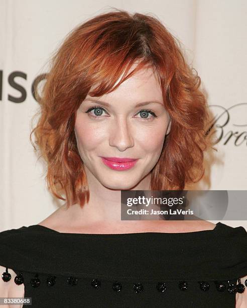 Actress Christina Hendricks attends "A Night on the Town with Mad Men" at the El Rey Theater on October 21, 2008 in Los Angeles, California.