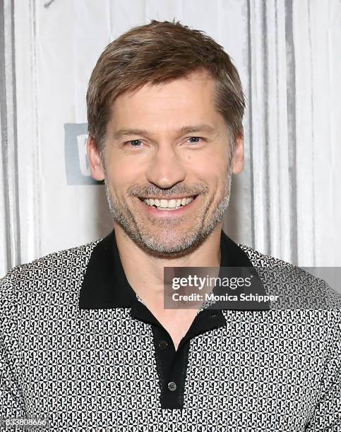 Actor Nikolaj Coster-Waldau discusses his new film "Shot Caller" at Build Studio on August 17, 2017 in New York City.