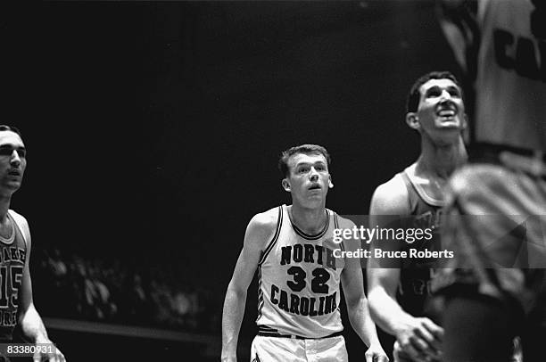 Tournament: UNC Billy Cunningham during game vs Wake Forest. Raleigh, NC 3/4/1965 CREDIT: Bruce Roberts