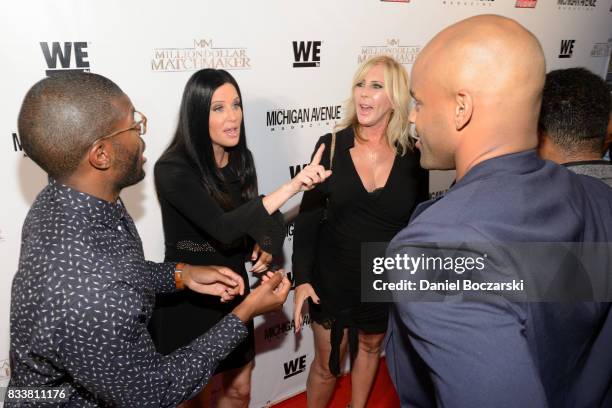 Kenneth Moreland, Patti Stanger, Vicki Gunvalson and Anthony Battle attend WE tv's LOVE BLOWS Premiere Event at Flamingo Rum Club on August 16, 2017...