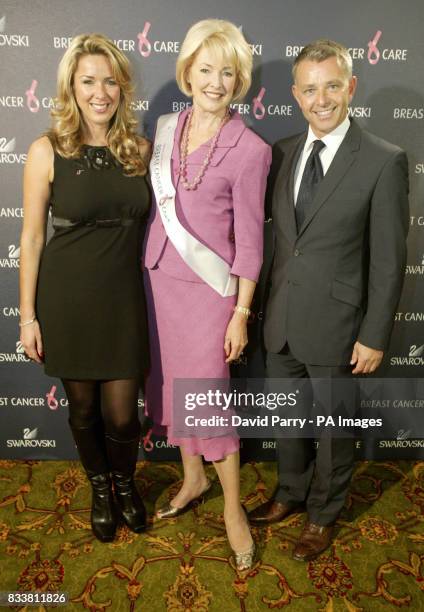 Personalities , Claire Sweeney, Diana Moran and Richard Shelton at the Breast Cancer Care's Fashion Show held at London's Grosvenor House Hotel and...