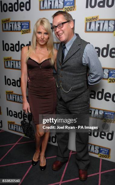 Vic Reeves and Nancy Sorrell arrive at the Loaded LAFTAS 2007 at the Pigalle Club in Picadilly central London.