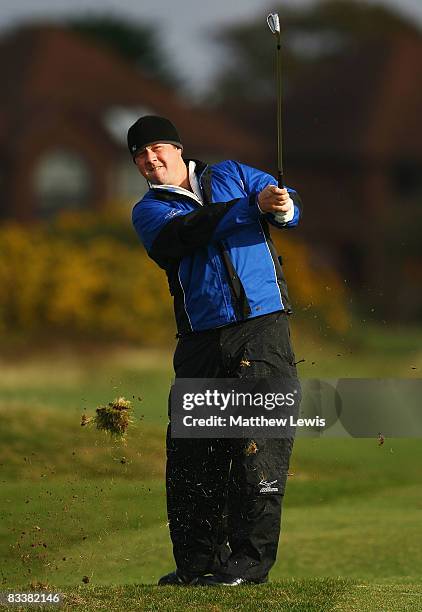 Chris Doak plays a shot from the 6th fairway during the Second Round of the Srixon PGA Play Offs 2008 at the Royal Liverpool Golf Club on October 22,...