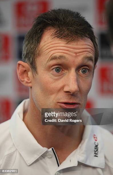 Rob Howley, the Lions backs coach at the announcement of the coaching staff for the 2009 British and Irish Lions tour of South Africa at the HSBC...