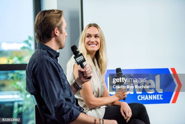 Philippe Cousteau and Ashlan Cousteau discuss "Caribbean Pirate Treasure" with the Build Series at Build Studio on August 17, 2017 in New York City.