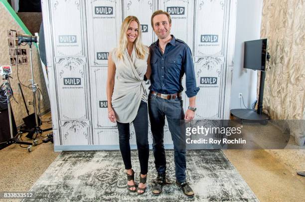 Ashlan Cousteau and Philippe Cousteau discuss "Caribbean Pirate Treasure" with the Build Series at Build Studio on August 17, 2017 in New York City.