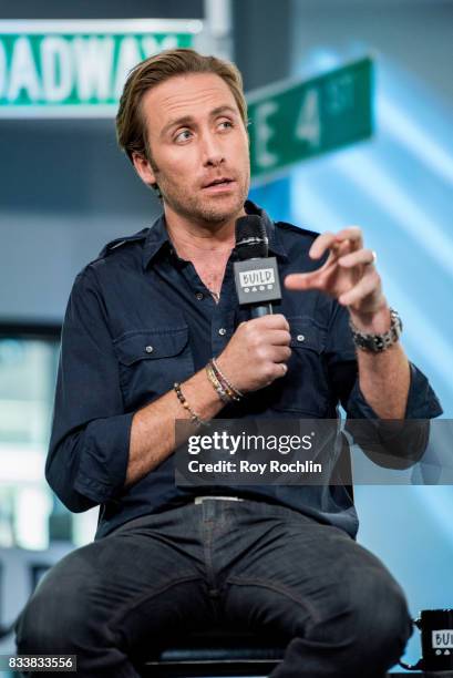 Philippe Cousteau discusses "Caribbean Pirate Treasure" with the Build Series at Build Studio on August 17, 2017 in New York City.