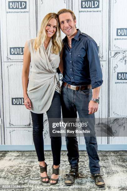 Ashlan Cousteau and Philippe Cousteau discuss "Caribbean Pirate Treasure" with the Build Series at Build Studio on August 17, 2017 in New York City.