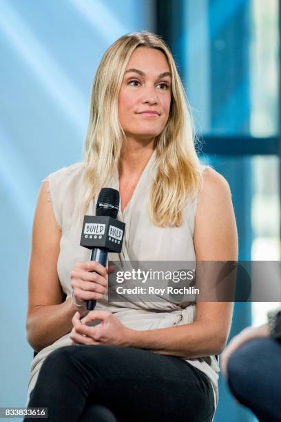 Ashlan Cousteau discusses "Caribbean Pirate Treasure" with the Build Series at Build Studio on August 17, 2017 in New York City.