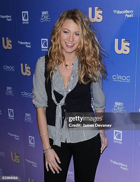 Blake Lively attends US Weekly's 2008 Hot Hollywood Issue Celebration at Skylight on October 21, 2008 in New York City.