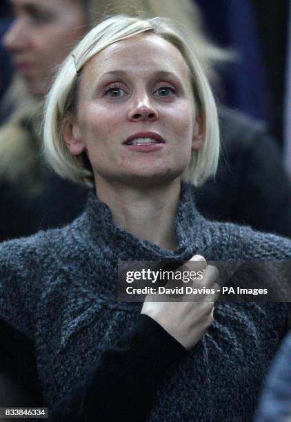 Jonny Wilkinson's girlfriend Shelley Jenkins in the crowd