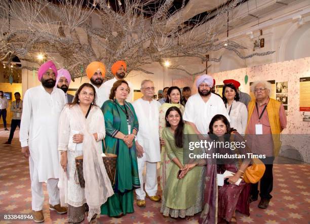 Punjab Chief Minister Capt. Amarinder Singh, Local Bodies Minister Navjot Singh Sidhu, CEO of Partition Museum Kishwar Desai, Notable Indian Poet,...