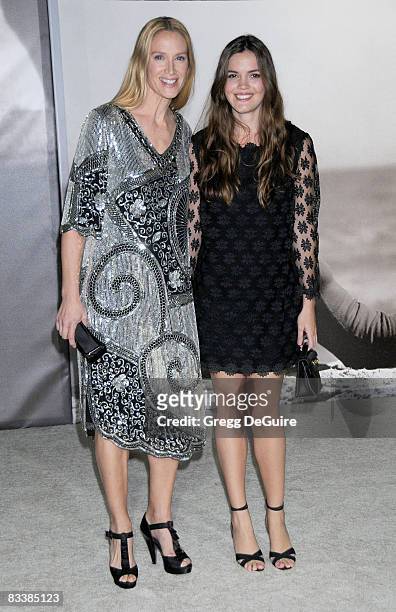 Actress Kelly Lynch and Daughter Shane arrives at the "Vanity Fair Portraits: Photographs 1913-2008" Exhibit Grand Opening at LACMA on October 21,...