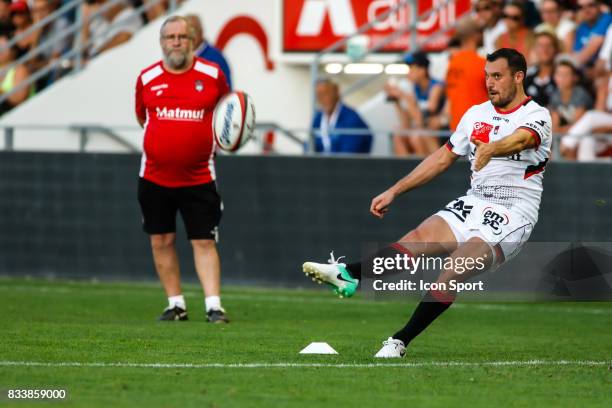 Lionel Beauxis of Lyon during the pre-season match between Rc Toulon and Lyon OU at Felix Mayol Stadium on August 17, 2017 in Toulon, France.
