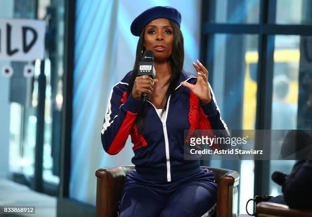 Actress Tasha Smith discusses the film "When Love Kills" at Build Studio on August 17, 2017 in New York City.