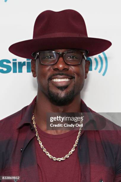 Actor Lance Gross visits the SiriusXM Studios on August 17, 2017 in New York City.