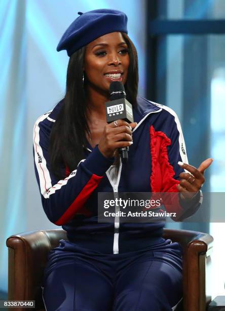 Actress Tasha Smith discusses the film "When Love Kills" at Build Studio on August 17, 2017 in New York City.