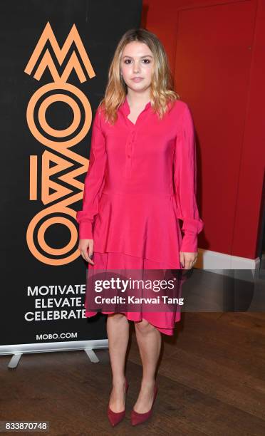 Hannah Murray attends a screening of 'Detroit' in association with MOBO at Ham Yard Hotel on August 17, 2017 in London, England.