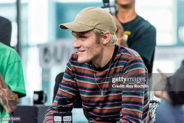 Ben Barlow of Neck Deep discusses "The Peace and The Panic" with the Build Series at Build Studio on August 17, 2017 in New York City.