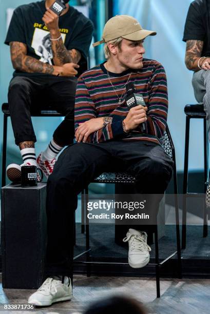 Ben Barlow of Neck Deep discusses "The Peace and The Panic" with the Build Series at Build Studio on August 17, 2017 in New York City.