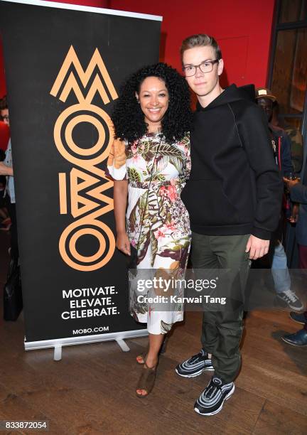 Founder of the MOBO Awards Kanya King and Will Poulter attend a screening of 'Detroit' in association with MOBO at Ham Yard Hotel on August 17, 2017...