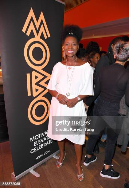 Floella Benjamin attends a screening of 'Detroit' in association with MOBO at Ham Yard Hotel on August 17, 2017 in London, England.