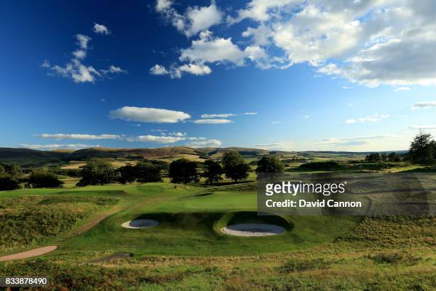 View of the 178 yards par 3, eighth hole on the King's Course at The Gleneagles Hotel on August 9, 2017 in Auchterarder, Scotland.