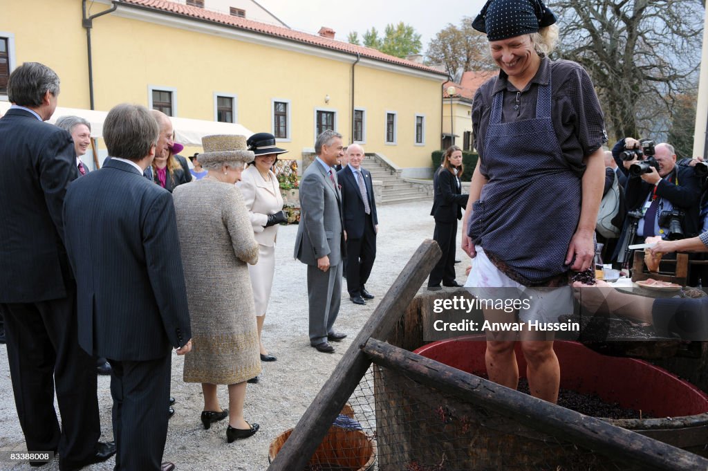 The Queen And The Duke Of Edinburgh On State Visit To Slovenia - Day 2
